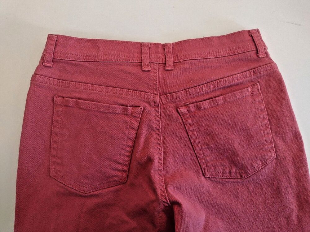 Gloria Vanderbilt Womens Size 8 Short Amanda Straight Leg Coral Denim Jeans - Picture 5 of 9